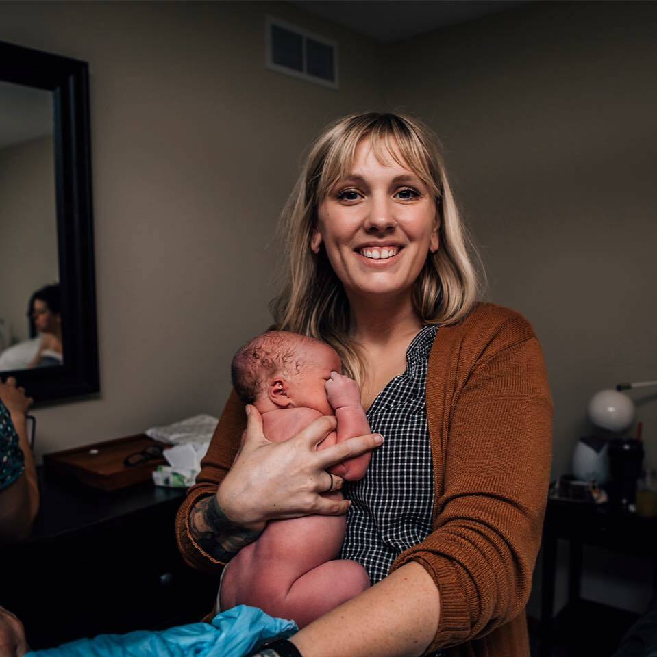 first midwife home visit before birth