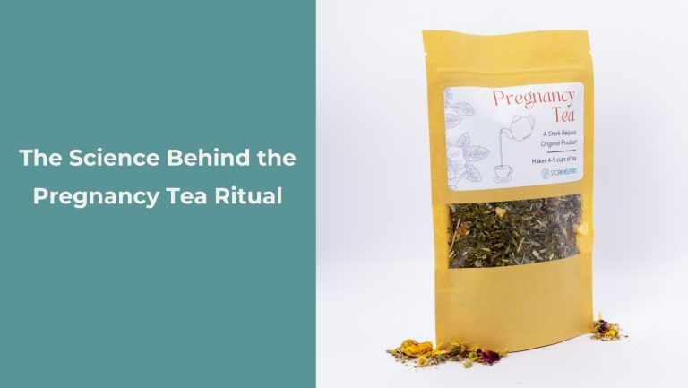 picture of pregnancy tea sold by stork helpers