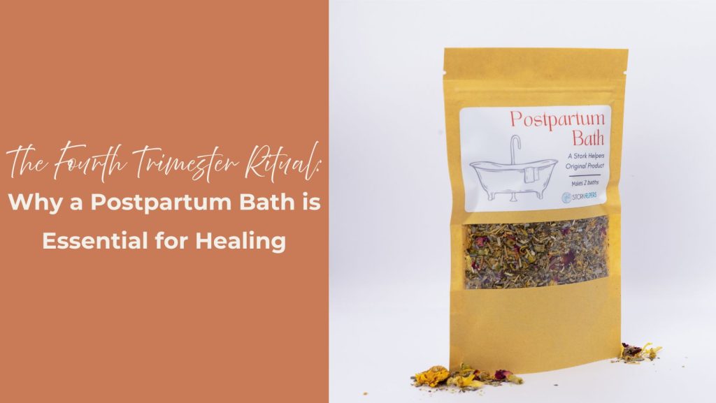 image of postpartum bath sold by stork helpers