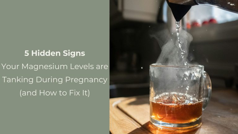 hot tea being poured into glass on counter