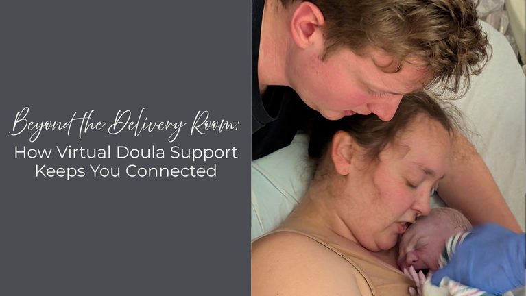 couple holding newborn baby