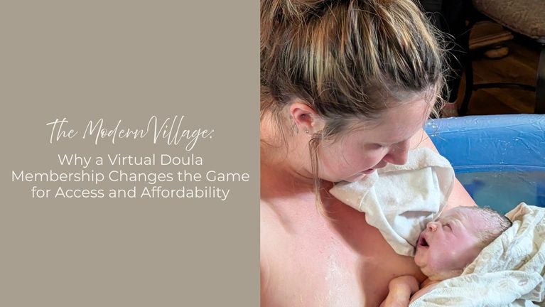 woman holding newborn baby